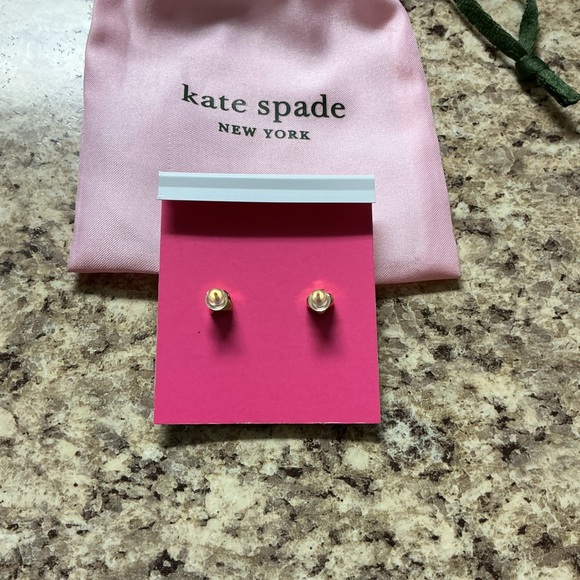 Kate Spade Gold and White Pineapple Earrings - Picture 2 of 2
